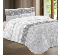 Rufino Díaz Edredón Invierno 450 gr Estampado Huelva (Gris 18-90 cm) - Otoño/Invierno - Suave y cálido para tu Descanso