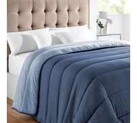 Rufino Díaz Edredón Nórdico Relleno Fibra Bicolor (Azul/Celeste - 90cm) - Otoño/Invierno - Suave y cálido para tu Descanso