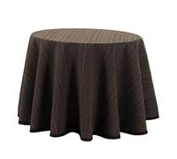 Rufino Díaz Falda Camilla Redonda Loneta Ávila (Chocolate - 90cm) - Tejido Resistente y Agradable al Tacto Decorar y Proteger tu Mesa