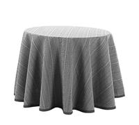 Rufino Díaz Falda Camilla Redonda Loneta Ávila (Gris Claro - 100cm) - Tejido Resistente y Agradable al Tacto Decorar y Proteger tu Mesa