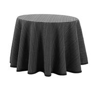 Rufino Díaz Falda Camilla Redonda Loneta Ávila (Gris Oscuro - 90cm) - Tejido Resistente y Agradable al Tacto Decorar y Proteger tu Mesa