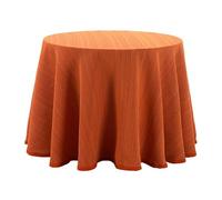 Rufino Díaz Falda Camilla Redonda Loneta Ávila (Naranja - 110cm) - Tejido Resistente y Agradable al Tacto Decorar y Proteger tu Mesa