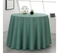 Rufino Díaz Falda Camilla Redonda Loneta Danubio (Jade - 100cm) - Tejido Resistente y Agradable al Tacto Decorar y Proteger tu Mesa