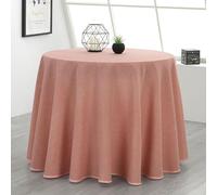 Rufino Díaz Falda Camilla Redonda Loneta Danubio (Maquillaje - 100cm) - Tejido Resistente y Agradable al Tacto Decorar y Proteger tu Mesa