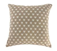 Rufino Díaz Funda Cojín Loneta Boston Reversible (Beige - 45x45cm) - Tejido Suave y Resistente - para Cama, sofá, Silla