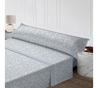 Rufino Díaz Juego Sábanas 3 Piezas Verano Julia (Gris 31-105 cm) - Taco Extra Suave - para una sensación acogedora y de Confort