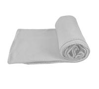 Rufino Díaz Manta Sofá Polar Lisa (Plata - 120x160cm) - Otoño/Invierno - Tacto Extra Suave y Super calentita - para Usar en la Cama o en el sofá