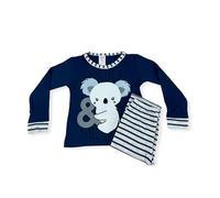 Rufino Díaz Pijama Invierno Algodón Niña Koala (Azul - 12) - Tacto Suave y Agradable