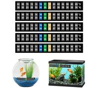 RUFJXKCHD Termómetro para Acuario, Adhesivo para medir la Temperatura del Acuario, termómetro para pecera, Tira Adhesiva para termómetro de Acuario, para pecera y Acuario domésticos
