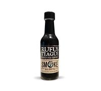 Rufus Teague Smoke in a Bottle - Aroma líquido de humo Hickory para marinados, salsas y barbacoas - Sabor ahumado-dulce ideal para cocina vegana, BBQ y adobos