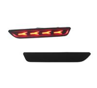 Rufutle Intermitente Lateral para Ford Mustang Base GT Shelby GT500 Boss 302 2010-2023, Luces de posición Laterales del Parachoques Trasero con Lente ahumada