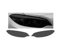 Rufutle Láminas para Faros para BMW F22 2014-2021, película para Faros Delanteros de automóvil, película Adhesiva Tintada para luz de lámpara Negra, película precortada