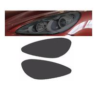 Rufutle Láminas para Faros para Porsche Cayenne 2011-2014, película Tintada para Faros Delanteros de Coche, película para Luces traseras, Pegatina de TPU Transparente Negra