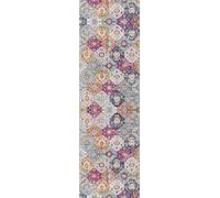RUG BRANCH Savannah - Alfombra moderna de mediados de siglo para interiores, color gris óxido, contemporánea, para entrada, pasillo, baño y cocina, 2 pies x 25 pies (tamaño exacto: 2 pies 3 pulgadas x