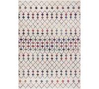 RUG BRANCH Savannah - Tapete Bohemio de 2 pies x 2 pies (tamaño Exacto: 2 pies 3 Pulgadas x 2 pies) para Interiores, Beige, Azul, Moderno, Entrada, Pasillo, baño y Cocina