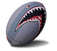RUGBIER - Balón de Competición Femenina y Entrenamiento para Rugby - Talla 4 - Alta Gama - Entrenamiento y Juego - Categorías de 10 a 14 años y Chicas Senior - Modelo Shark