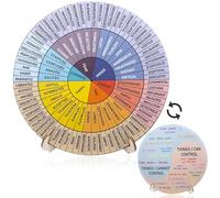 RUGBOL Rueda de sentimientos, rueda de emociones, tarjetas de emociones para niños, adultos, terapeutas de salud mental, regalos, suministros de decoración del hogar