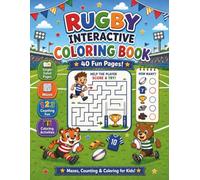 Rugby Fun for Kids: The Big Activity Book: Coloring Pages, Mazes & Counting Challenges for Boys and Girls Ages 4-8
