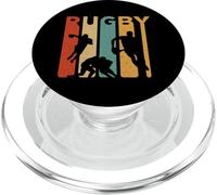 Rugby Jugador Retro Rugby Entrenador Deporte Fútbol Rugby Fans PopSockets PopGrip para MagSafe