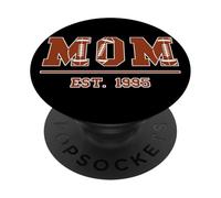 Rugby Mamá Desde 1995 Cumpleaños Día de la Madre PopSockets PopGrip Adhesivo