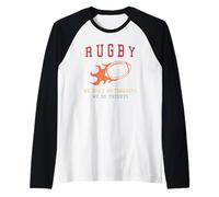Rugby: No Hacemos Tiempos de Espera, Hacemos Pruebas Camiseta Manga Raglan