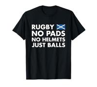 Rugby No Pads No Cascos Sólo Pelotas Escocia Rugby Camiseta
