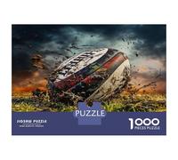 Rugby Puzzle 1000 Piezas De Cartón Grueso Rugby salpicado Rompecabezas Anti Estrés Adultos para Actividad Abuelos Y Nietos como Regalo Original 70x50cm/1000pcs