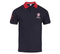 Rugby World Cup Polo RWC - Colección oficial de la Copa Mundial de Rugby 2023 - Talla S, azul, S