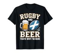 Rugby y Cerveza por eso Estoy aquí Aficionados al Rugby con Camiseta