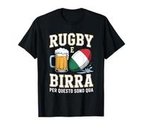 Rugby y Cerveza por eso Estoy aquí Fanáticos del Rugby Camiseta