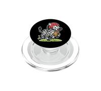 Rugby Zebra con Scrum Cap Run PopSockets PopGrip para MagSafe