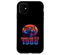 Ruge como si Fuera 1988 Vaporwave Tiger Carcasa para iPhone 11