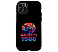 Ruge como si Fuera 1988 Vaporwave Tiger Carcasa para iPhone 11 Pro