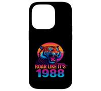 Ruge como si Fuera 1988 Vaporwave Tiger Carcasa para iPhone 14 Pro