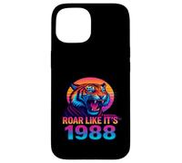 Ruge como si Fuera 1988 Vaporwave Tiger Carcasa para iPhone 15