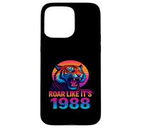 Ruge como si Fuera 1988 Vaporwave Tiger Carcasa para iPhone 15 Pro MAX