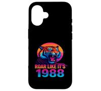 Ruge como si Fuera 1988 Vaporwave Tiger Carcasa para iPhone 16