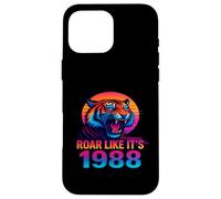 Ruge como si Fuera 1988 Vaporwave Tiger Carcasa para iPhone 16 Pro MAX