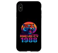 Ruge como si Fuera 1988 Vaporwave Tiger Carcasa para iPhone XS MAX