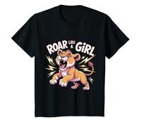 Ruge Como Una Niña Fierce Lioness Empoderment Diseño Camiseta