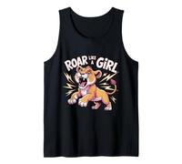 Ruge Como Una Niña Fierce Lioness Empoderment Diseño Camiseta sin Mangas