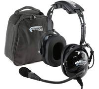 Rugged. Air WINCASE RA200 Black General Aviation Pilot Headset by