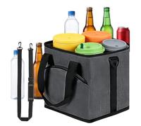 Rugged Beverage Holder, Modern Fluid Management Tool, Heavy Duty with Insulated Feature, Polished Synthetic Shaper, Ergonomic Picnic Kit with Detailed Finish, Apartment Accessory for Bbq