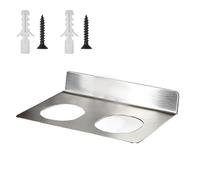 Rugged Hanging Bracket, Slot Organizer, Stability with Secure Fastener, Rustproof Steel Utility Support, Industrial Grade with Silver Style, Hardware Stand for Shed and Yard
