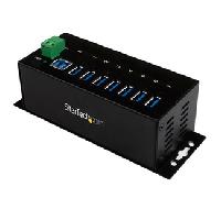 Hub USB - StarTech.com ST7300USBME Concentrador USB 3.0 7 Puertos Hub Protección Descargas