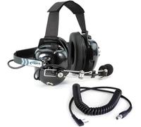 Rugged Radios Auriculares con reducción de Ruido detrás de la Cabeza con Cable Adaptador para radios de Carreras bidireccionales compatibles con Baofeng UV-5R Retevis RT68 RA89 RA79 F8HP 5RM RH5R V3