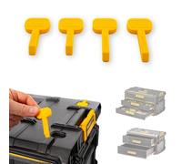 Rugged Tools Insertos estabilizadores antitambaleo compatibles con cajas de herramientas Dewalt Tough System 2.0 (amarillo, paquete de 2)