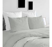 Ruggeri - Juego Completo de Funda nórdica - 100% Puro algodón - Made in Italy - Colección Let's Color! (Matrimonio, Gris)
