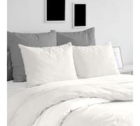 Ruggeri - Juego Completo de Funda nórdica - 100% Puro algodón - Made in Italy - Colección Let's Color! (Matrimonio, Blanco)