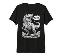Rugido T Rex Dice maullido Dinosaurio Divertido Camiseta Premium